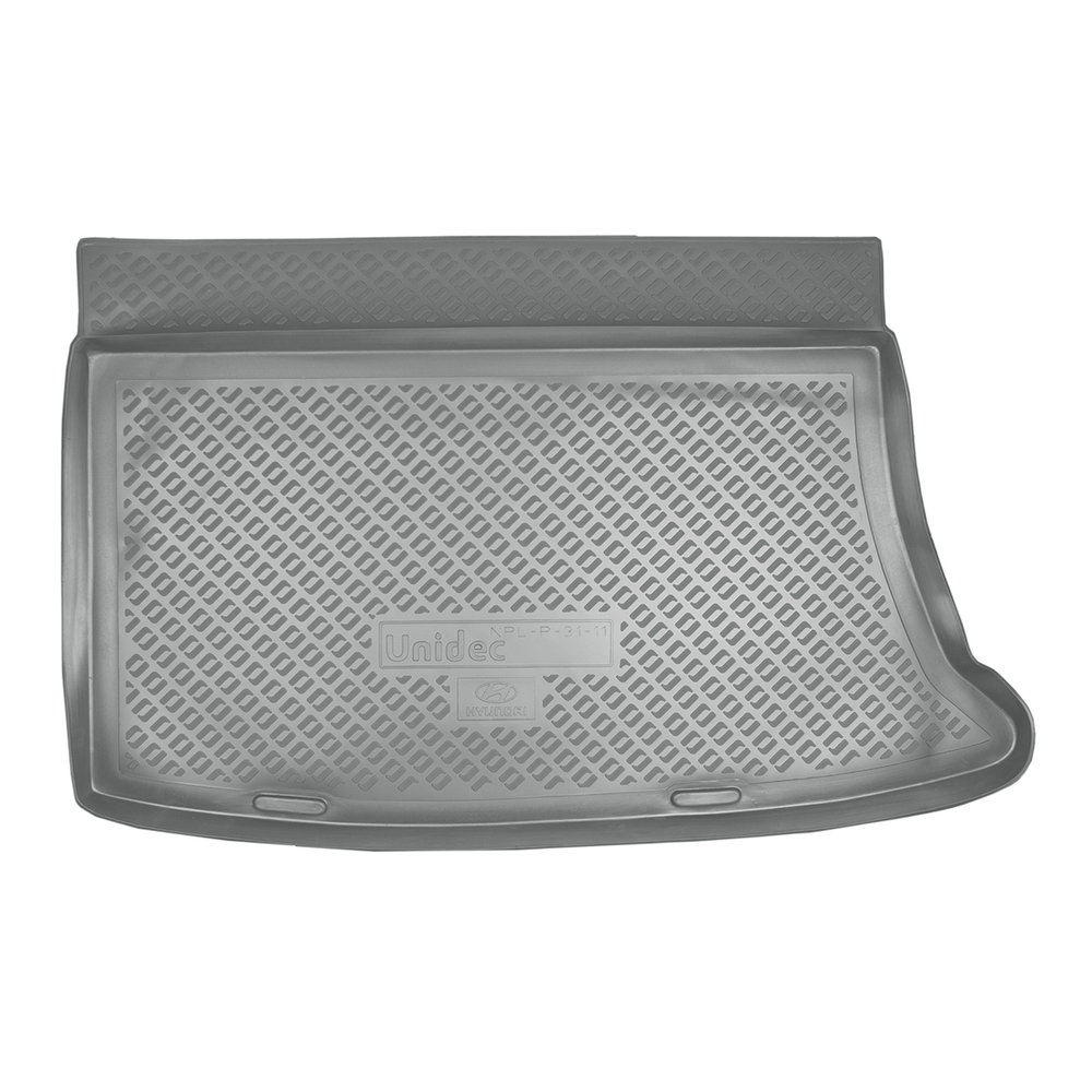 Коврик в багажник Norplast/Unidec для Hyundai i30 в кузове FD HB (2009-2012) Серый, полиуретан, арт.NPL-P-31-11-G
