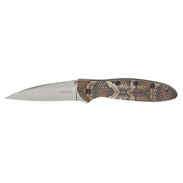Нож KERSHAW 1660SNAKE Leek Snake Skin с клинком из стали Sandvik 14C28N, рукоять Алюминиевый сплав (6061 T-6)