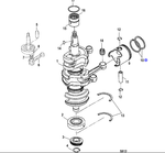 Кольца поршневые Mercury 40/50лс STD (39-16054A5)