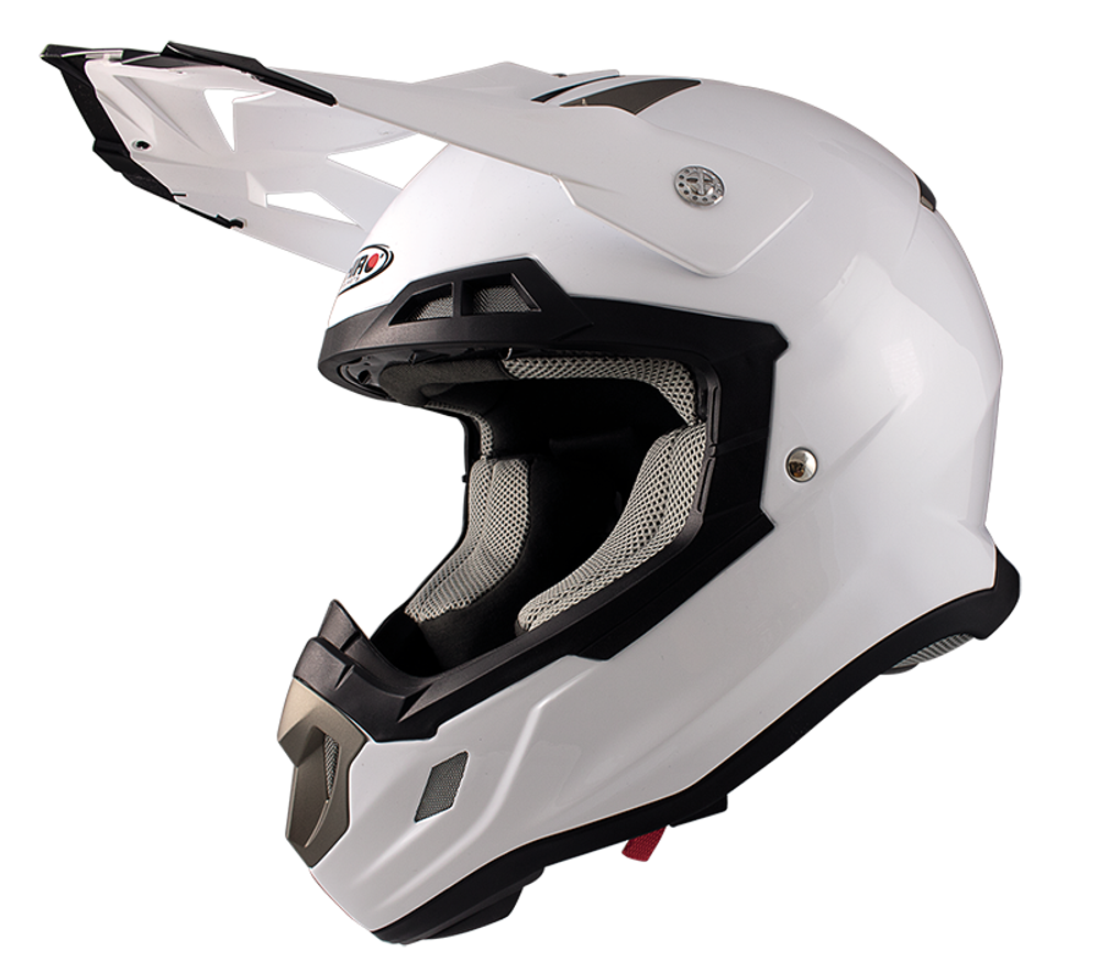 Шлем SHIRO MX917 Mono White