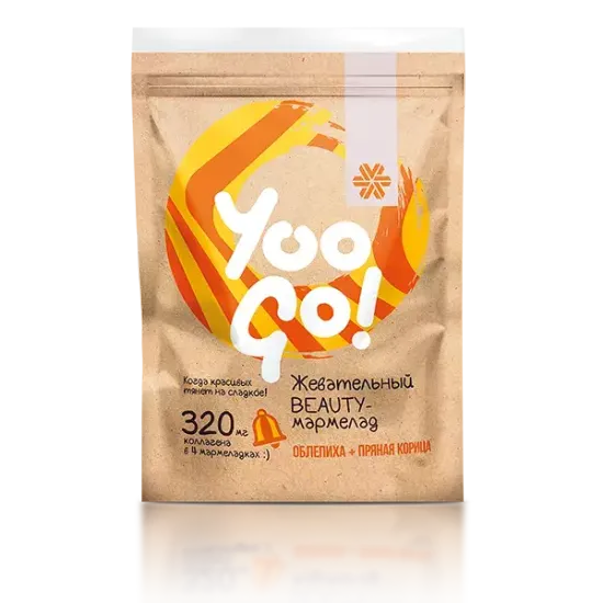 Жевательный мармелад с облепихой и корицей Yoo Gо