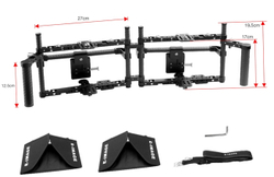 E-IMAGE Q200-TWIN Dual carbon fiber monitor cage. Клетка для монитора (9") двойная