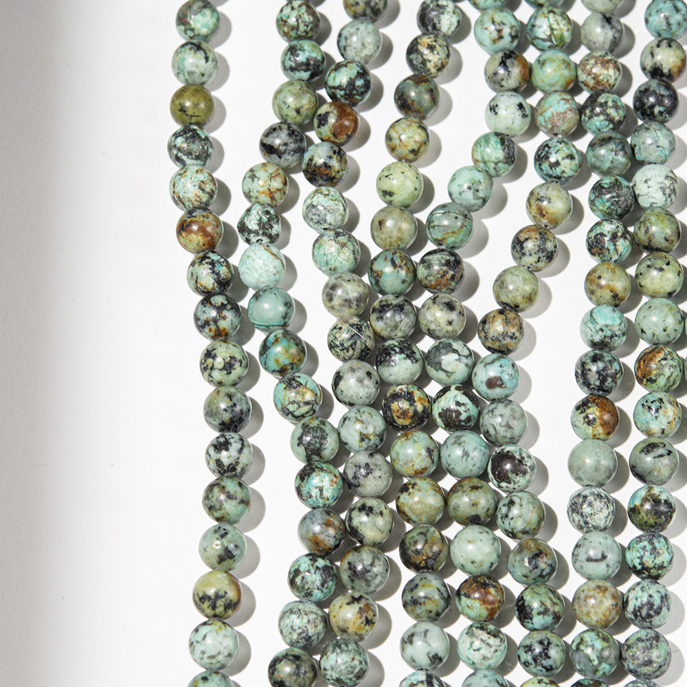 Хризоколла натуральная, 8,4мм, шар