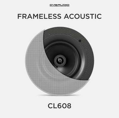 CVGAUDIO CL608 Двухполосная низкопрофильная low-impedance встраиваемая в потолок акустическая система, 6,5” (165mm), 8ohm, 20W(RMS) / 40W(max)