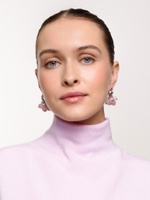 Серьги "Berry" розовый кварц Silver