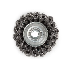 Кордщетка чашеобразная латунная для УШМ 75мм (М14) Forsage F-BWC003