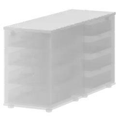 Топ единый для двух приставных тумб СМТ-4Т25-12  434x1236x25 Смарт