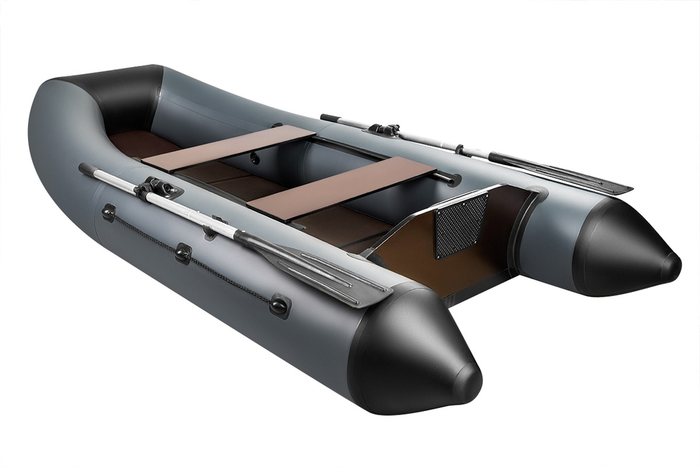 Поход-280TК слань+киль серый (лодка ПВХ под мотор)