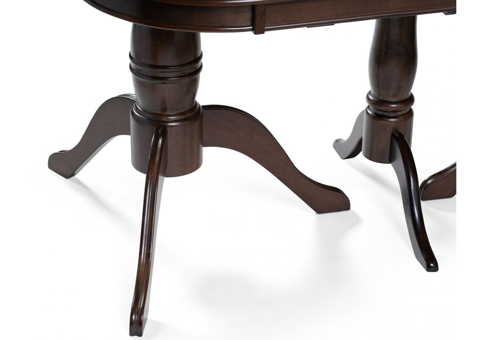 Деревянный стол Louvre 160(219)х106х76 tobacco