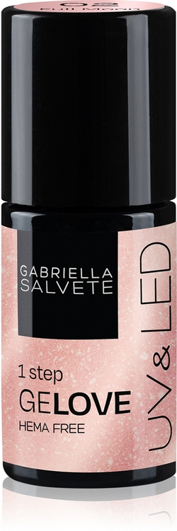 Gabriella Salvete Over The Moon Full Moon - Гибридный лак для ногтей 3-в-1 с ультрафиолетовой / светодиодной лампой, 8 ml