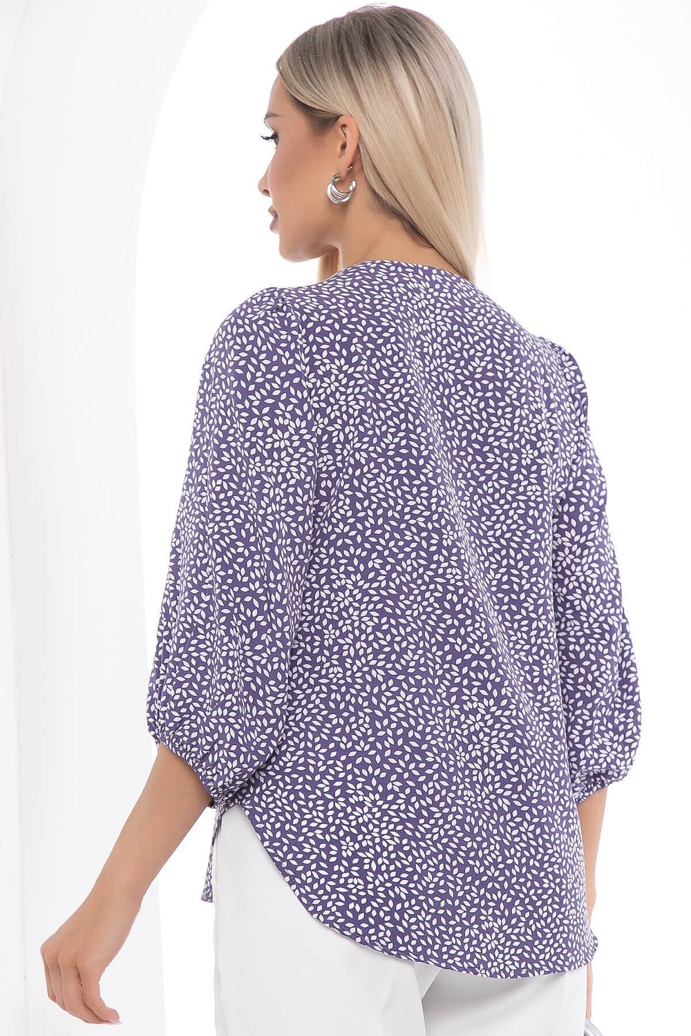 Блуза Флоренция синяя Б10071 LT Collection