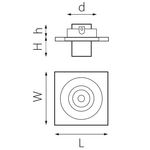 Комплект из светильника и рамки Lightstar Intero Tubo (217517+217172) i517172