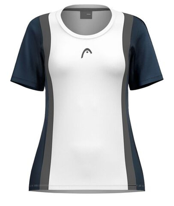 Женская теннисная футболка Head Club 25 Tech - navy/white