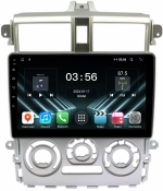 Магнитола для Mitsubishi Colt 6 2002-2012, Colt Plus (правый руль, рамка серебро) - FarCar DX9-9626F2S монитор 9" IPS на Android 13, 4+64Гб, CarPlay