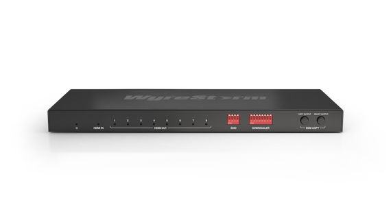 Wyrestorm SP-0108-SCL - разветвитель 1 в 8 4K60Hz HDMI2.0 (18 Гб/с), HDCP 2.2, масштабирования с 4K до 1080p, де-эмбедр