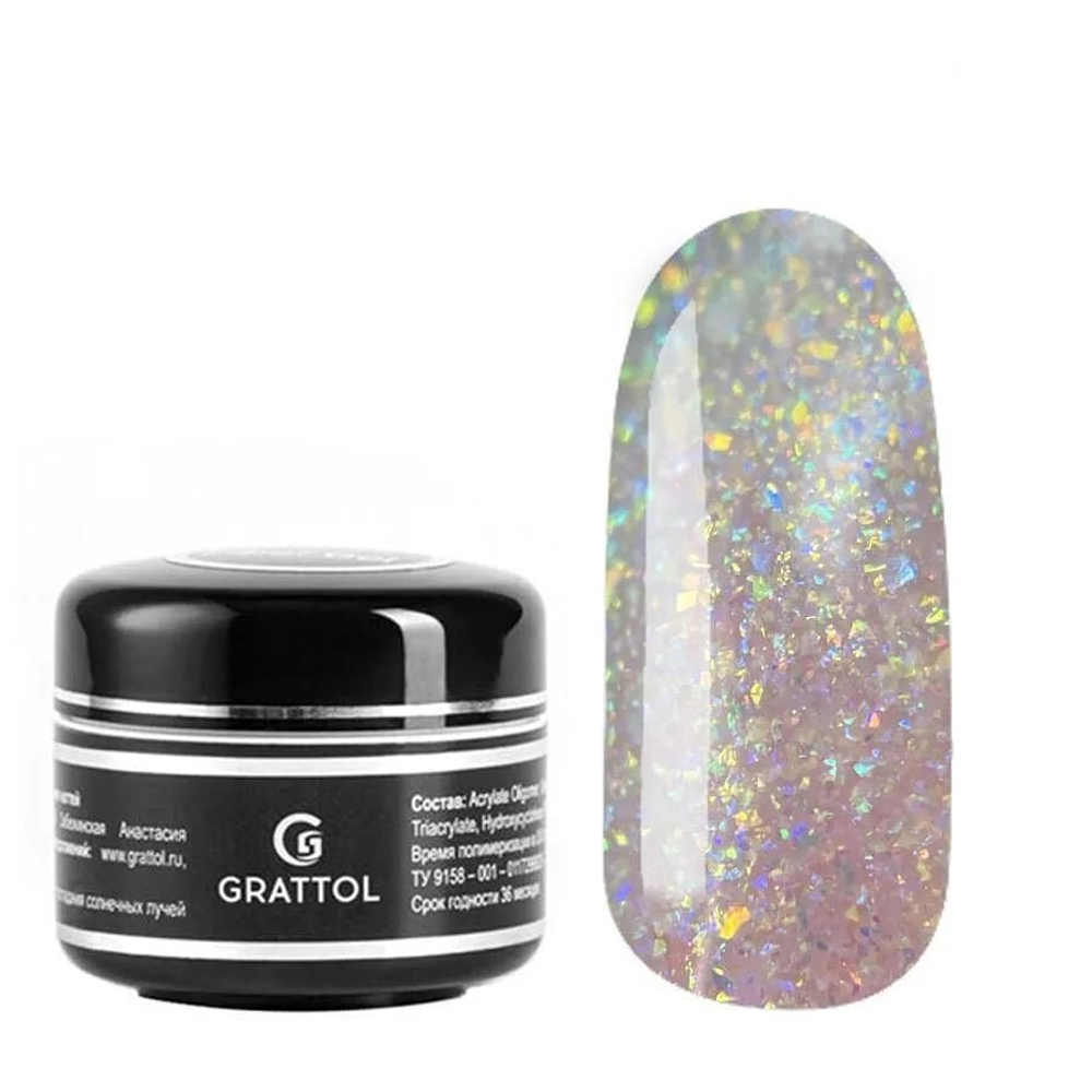 Grattol Gel Camouflage Farfor 14 - Гель камуфлирующий с шиммером, 15мл