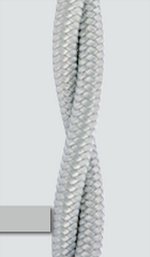 Витой ретро провод Серебро BIRONI B1-424-710 / 2х1,5