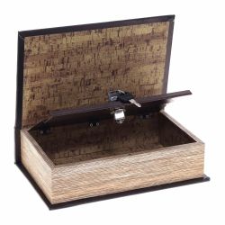 GAEM Шкатулка-книга с замком, L18 W7 H27 см