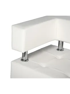 Диван 2-х местный "Борк",  белый глянец