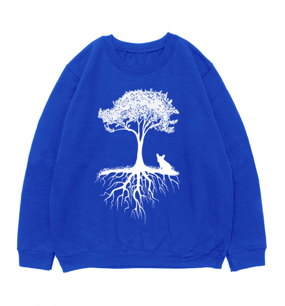 Свитшот "Французский бульдог у дерева"