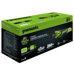 Гайковерт-трещотка акк. Greenworks GD24RW, 24V,б/щет,0-250об/мин, 1/2", 80Нм, 70 мм,1x2Ач,ЗУ,сумка,кор (3804007CUA)