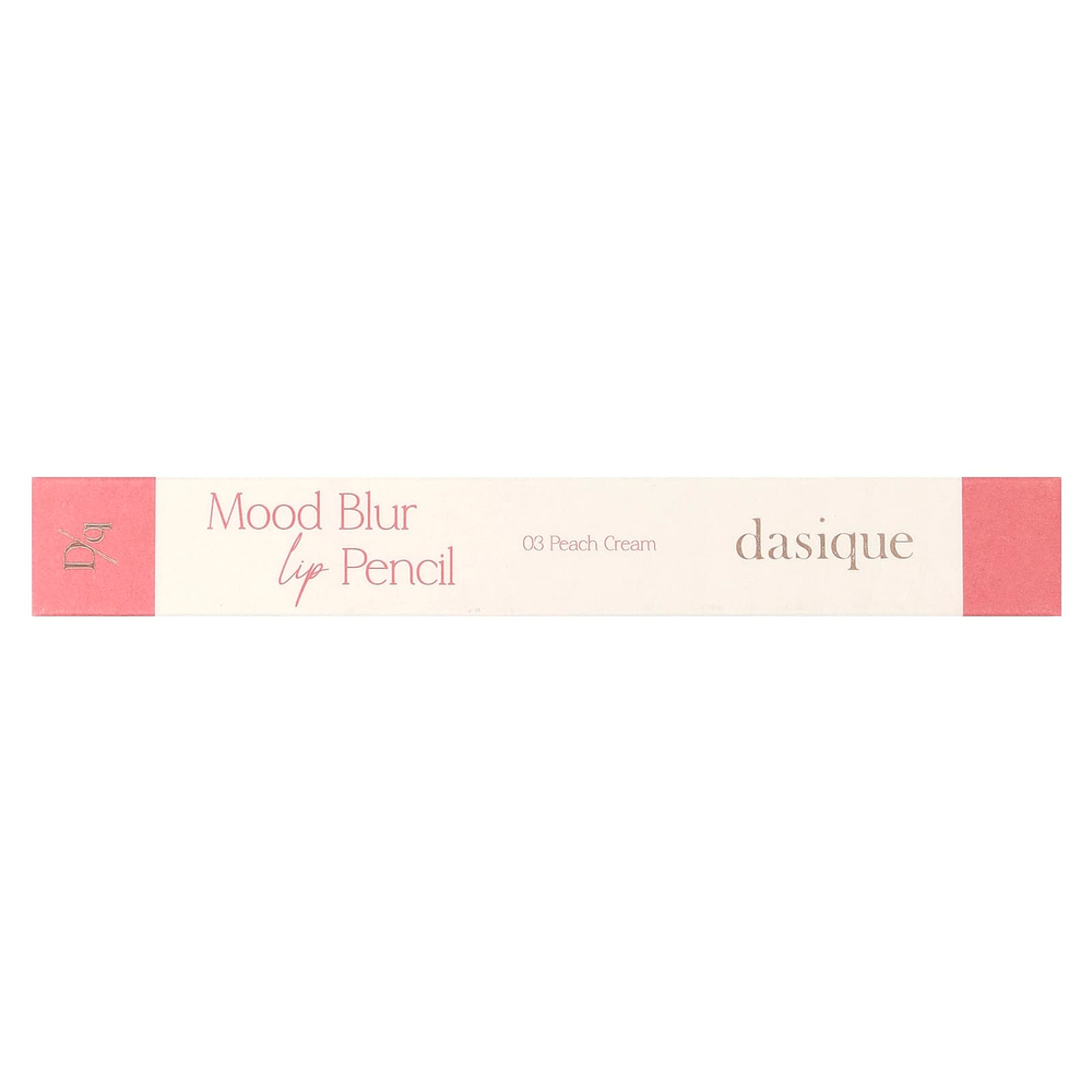 Dasique, Mood Blur, карандаш для губ, 03 персиковый крем, 0,9 г (0,03 унции)
