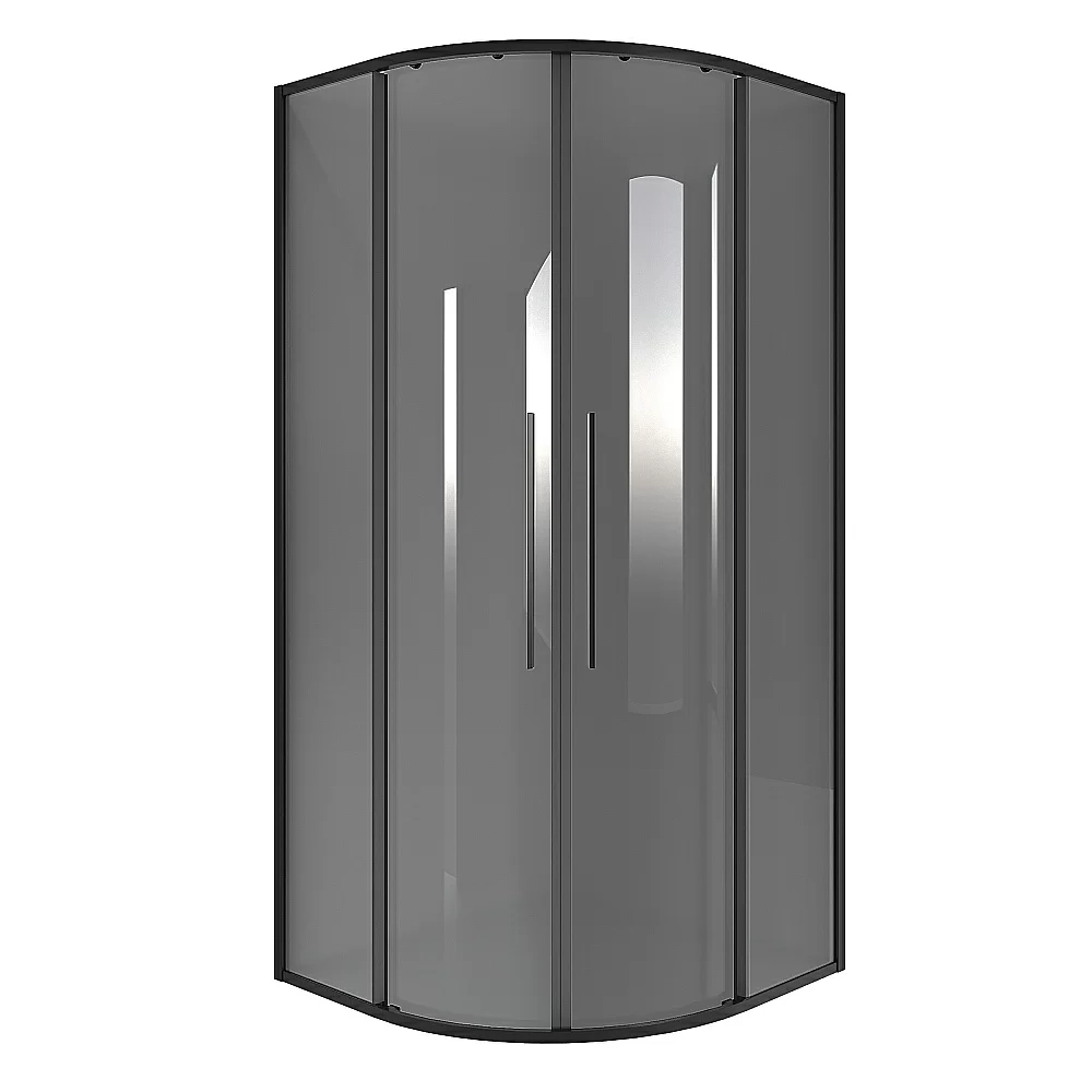 Душевой уголок Niagara Nova NG-2826-34BLACK 90х90 стекло тонированное/профиль черный матовый