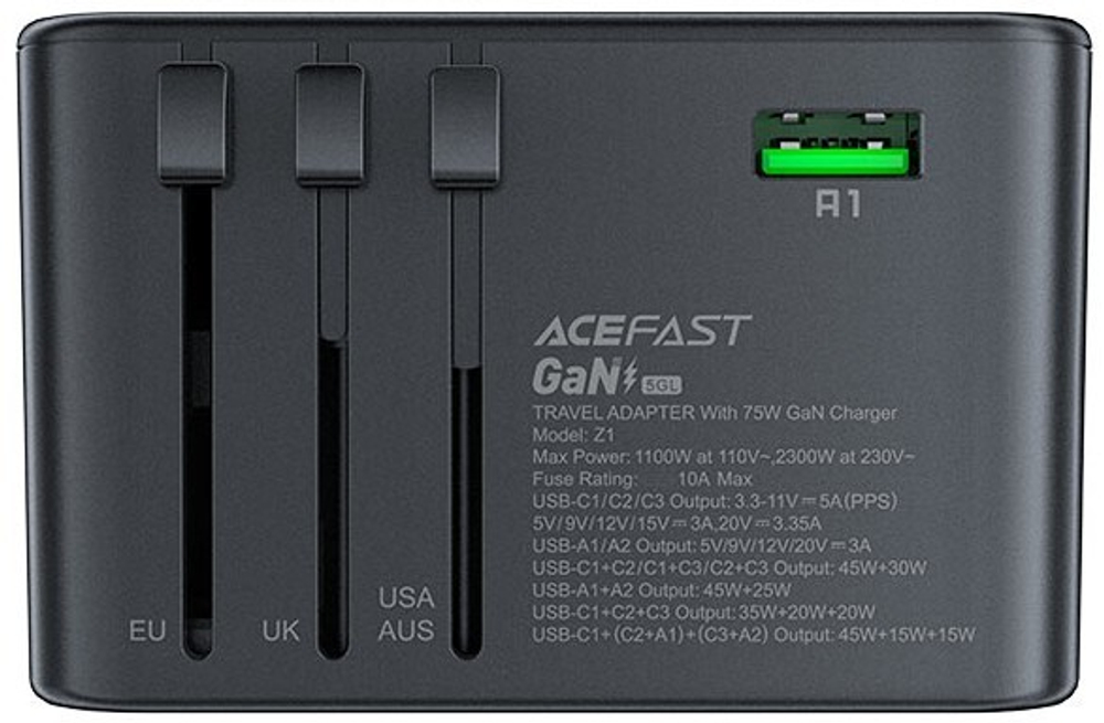 Зарядное устройство сетевое ACEFAST Z1