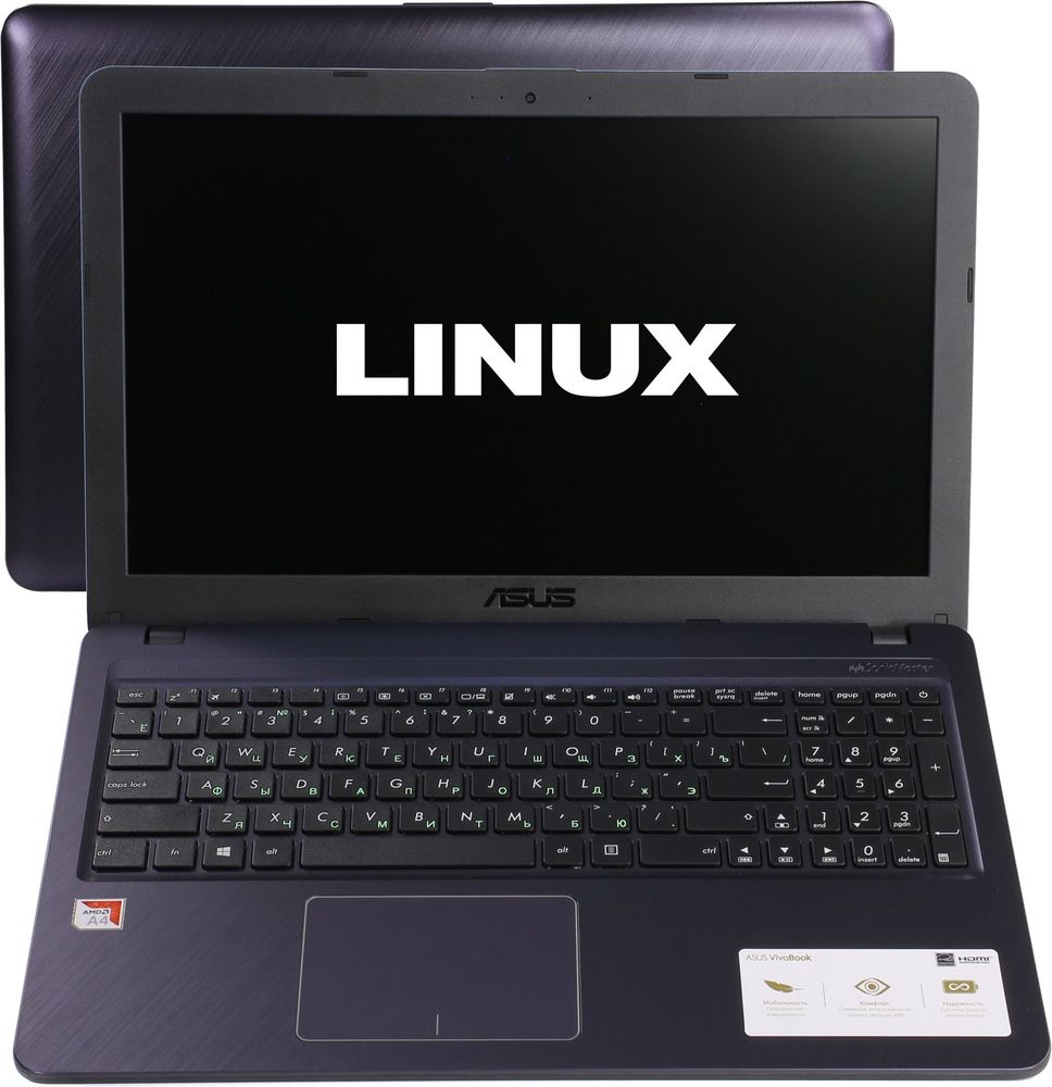 Ноутбук ASUS X543BA  AMD A4-9125/4Gb/256Gb SSD/15.6&quot; FHD Anti-Gl
