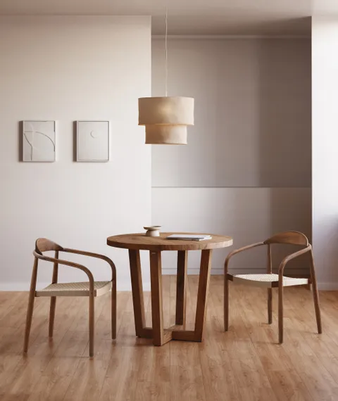 Стул Glynis орех с бежевым сиденьем