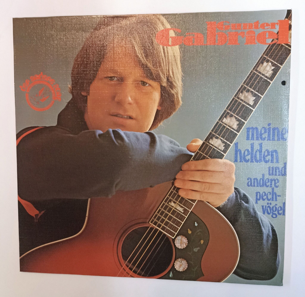 Винтажная виниловая пластинка LP Gunter Gabriel Meine Helden Und Andere Pechvogel (Germany 1977)
