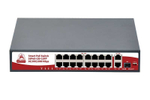 18 портовый неуправляемый РоЕ коммутатор SARMATT SR-PS1621GBL