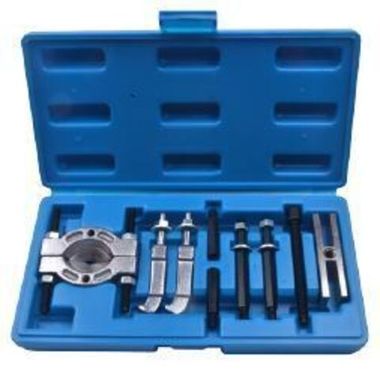 Набор съемников подшипников комбинированный (сегментного типа: 10-30мм, двухлапый: L-50мм)9пр., в кейсе Rock FORCE RF-66614