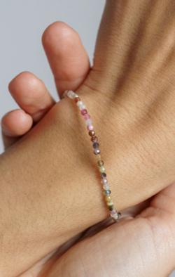 Браслет "Memo about Energy" из турмалина, на замочке серебро 925