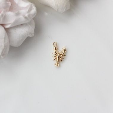 Подвеска Лобстер 15*9 мм, позолота, П137