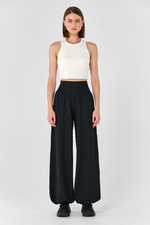 Брюки макси с манжетами с карманами