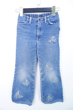 Джинсы Gloria Jeans с бабочками, на 8/9 лет