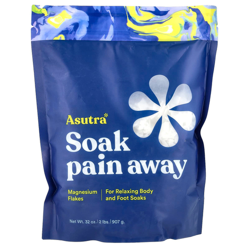Asutra, Soak Pain Away, магниевые хлопья, 907 г