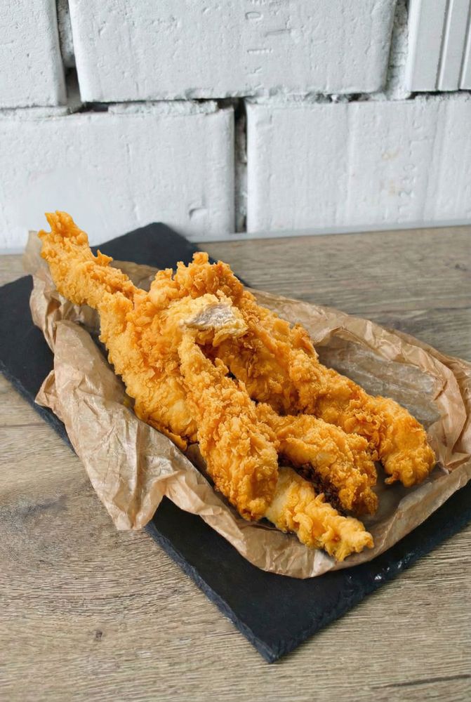 Стрипсы из мяса курицы в панировке