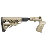 Телескопический складной приклад с амортизатором AGMF 500 FK SB на Mossberg 500/590, Maverick 88, песок, FAB-Defense
