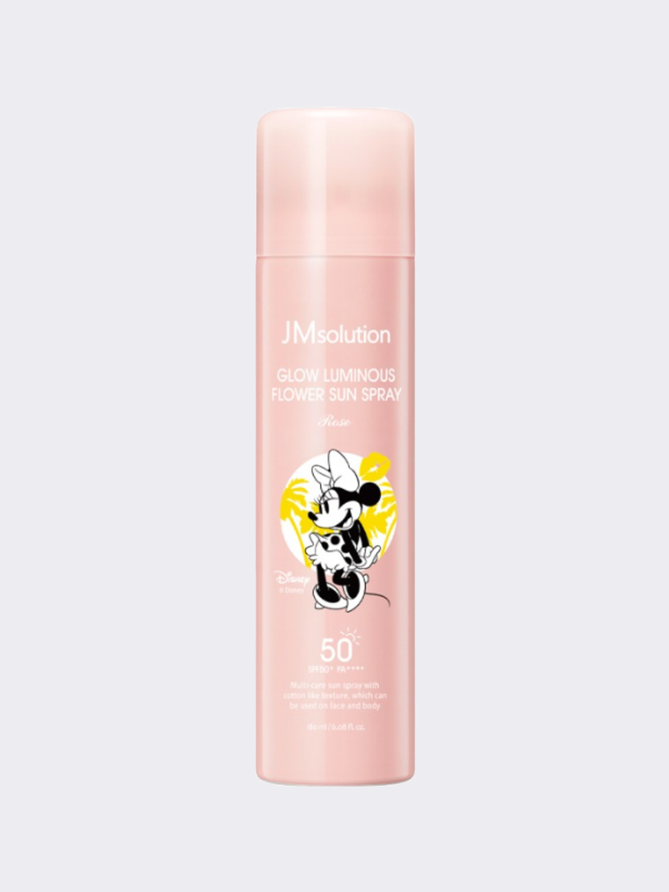 Увлажняющий солнцезащитный спрей с экстрактом розы JMsolution Disney Collection Minnie Glow Luminous Flower Sun Spray SPF50+ PA++++