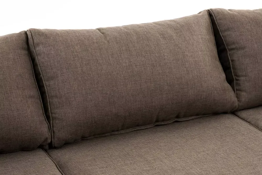 "Лунго" трансформирующаяся лаунж-зона из искусственного ротанга (гиацинт), цвет коричневый