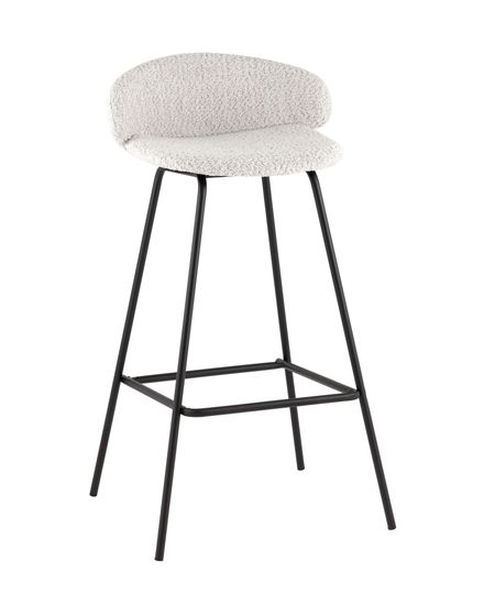 Стул барный Nita букле светло-серый