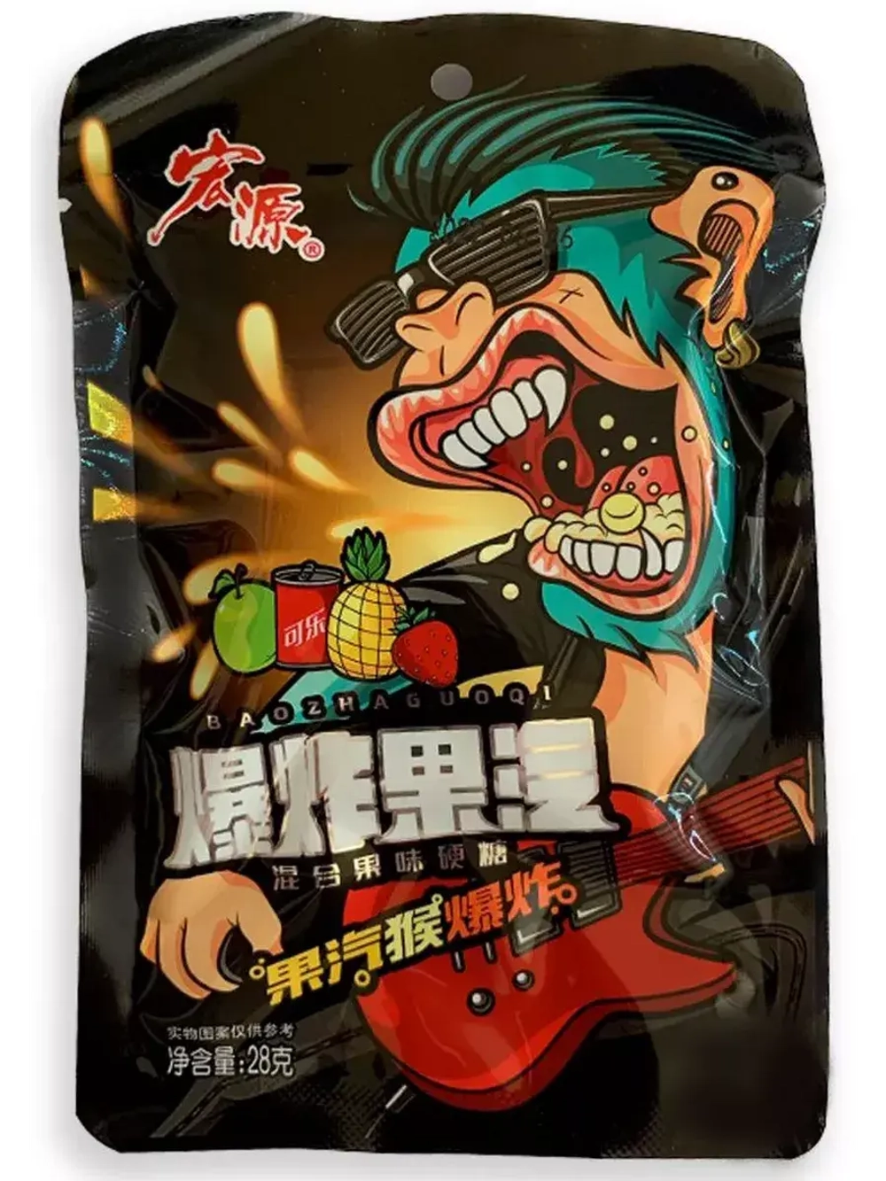 Супер кислые леденцы Рок-Н-Ролл ассорти 28 г * 5 шт