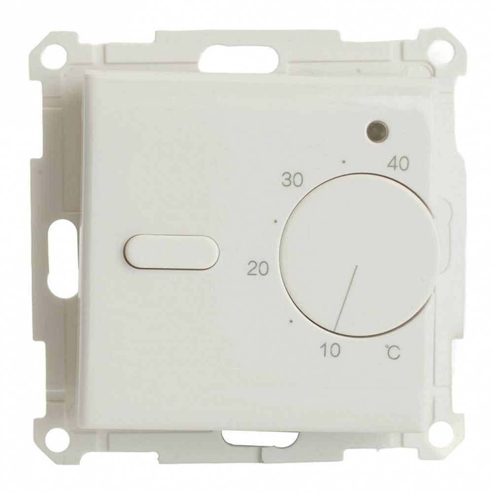 Терморегулятор электромеханический для теплого пола без рамки Stekker Катрин 49740