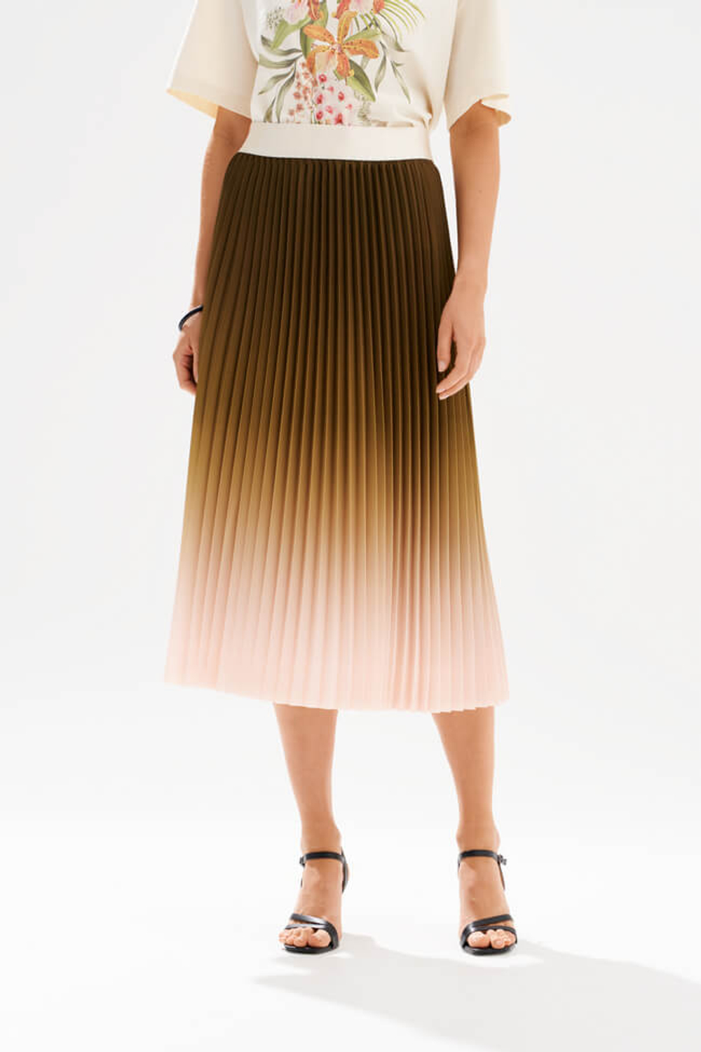 4957 Юбка женская (оливковый)