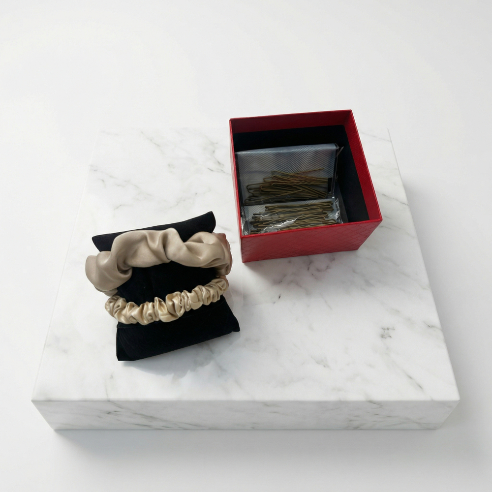 Подарочный набор Be-Uni "Прикосновение шелка" , цвет шампань