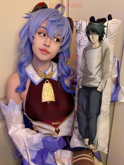 Мини дакимакура Л Лоулайт из Тетрадь смерти арт. M0730, 60х20 см