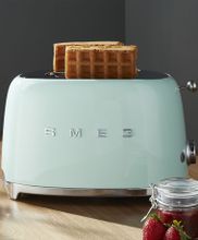 Smeg Тостер на 2 тоста, пастельный зеленый