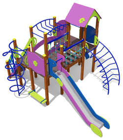 Игровой комплекс 07074.21 для детей 4-6 лет для уличной площадки